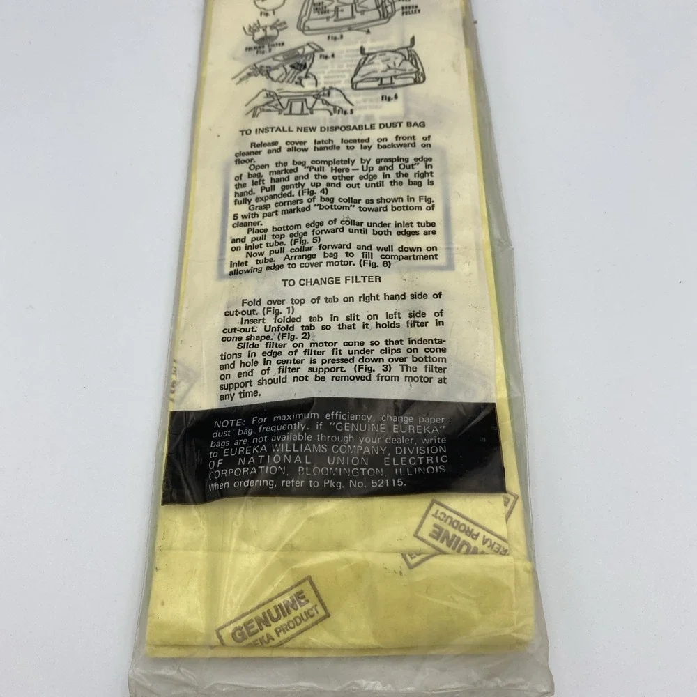 Eureka Vacuum‎ Bags Style T Genuine Nos VTG 3 Bags 2 Filters 210 Series